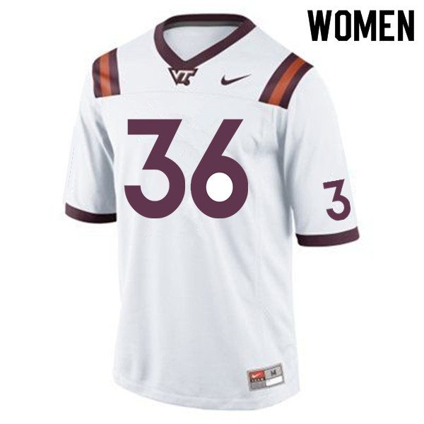 Women #36 Adonis Alexander Virginia Tech Hokies College Football Jerseys Sale-Maroon